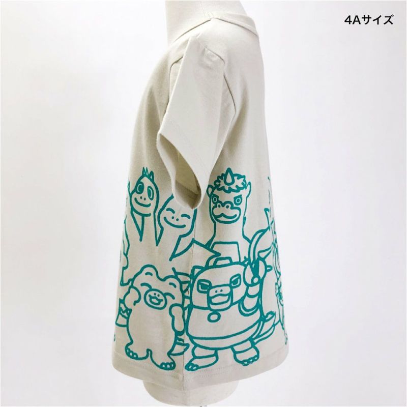 〈OJIGOJI様〉 ちびゴジラ｜OJICO 2025 コラボTシャツ グレージュ(Lサイズ