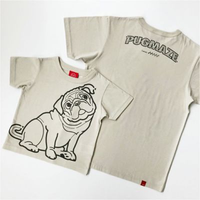 半袖Tシャツ「PUGMAZE」（パグ迷路）